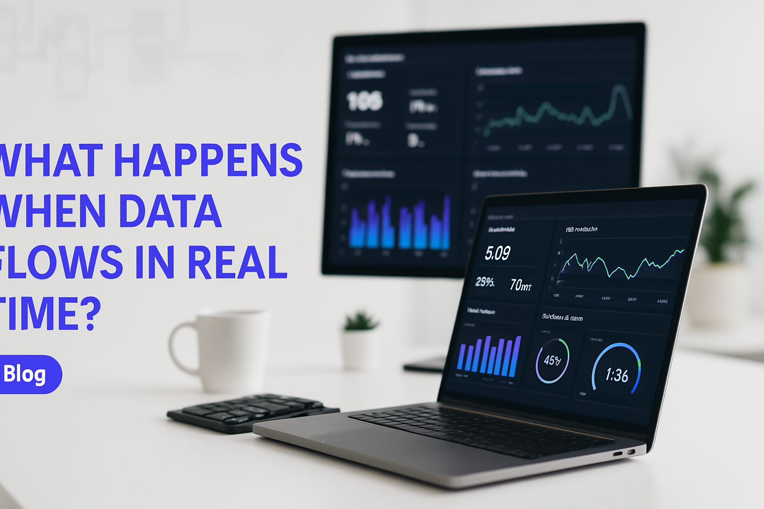 Real-time dashboard showing live data streams and operational metrics